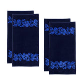 Floral Oversized Cotton 4 Piece Beach Towel Set